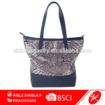 Luxury Patterned PU Tote Bag