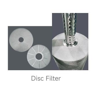 Penapisan Polimer Sintered Felt Discer