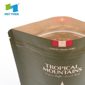Food Grade Laminated Material Zipper Packing Coffee Bag