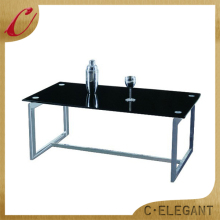 Glass top & metal base coffee tables