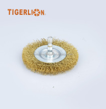 Brass Wire Shaft Wheel Brush