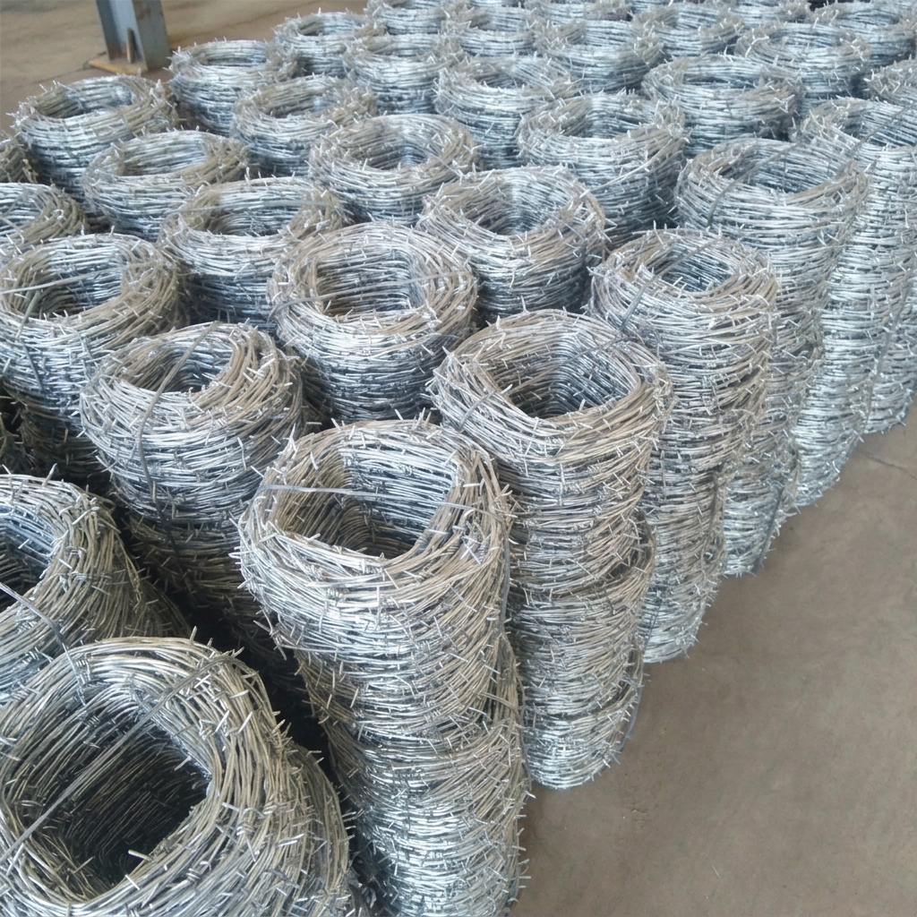 Dostawa hurtowa ocynkowanych rolek drutu kolczastego – Grupa ANJIA galvanized barbed wire rolls warehouse bulk supply