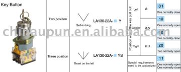 key button LA130-22A-ZY