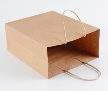 Customized take away fashion shopping kraft paper bags