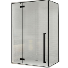 Hinged Corner Clear Tempered Glass Rectangular Shower Units for Bathrooms