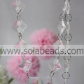 Rideau de brins de perles de cristal de vente chaude de 25 mm