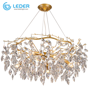 Chandelier Nua Criostail feirbthe LEDER