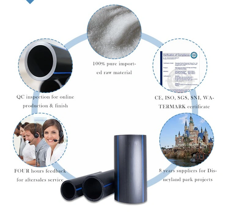 HDPE Pipe Fitting 90 Degree Bend Fittings Elbow