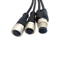 Cable de PVC con conector de tipo M12 a 2M12 Y