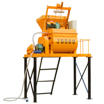 JS500 Concrete Mixer with Hooper and Planetary Gearbox