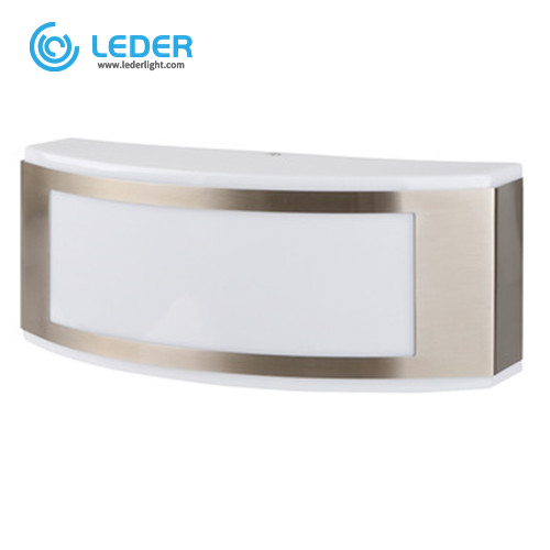 LEDER White Cool White LED Outdoor Wall Light