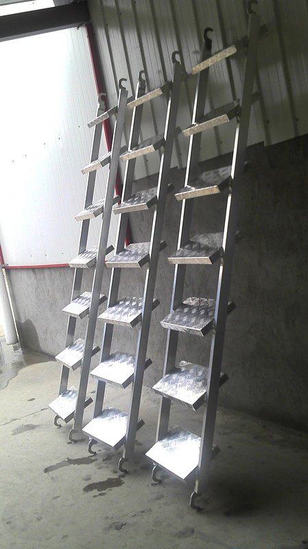 Aluminum Scaffolding Step Ladder in Light Weight