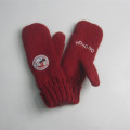 100% Acryilc Iceland Red Knit Santa Gloves