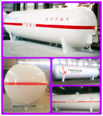 50mt LPG Storage Tank High Pressure Propane Vessels 100cbm 100m3 LPG Tank