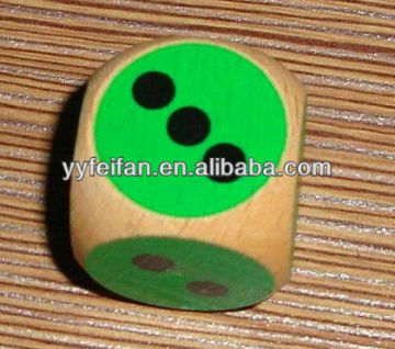 popular wood dot dice custom color dice