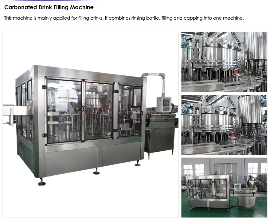 Hot Sale Cola Beverage Automatic Pet Bottle Carbonated Soft Drinks Filling Machine Plant