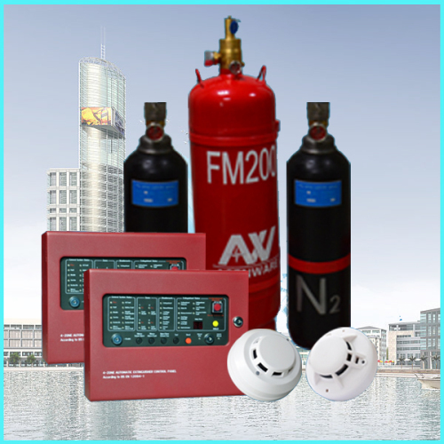 Fire Alarm and FM-200 Fire Protection Systems