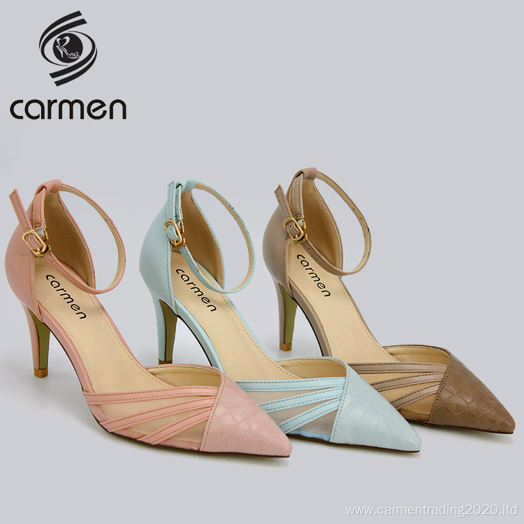 DIY fashion slim heel rubber high heels