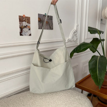 Custom Multi Compartments Gray Polyester Sling Tote Bag