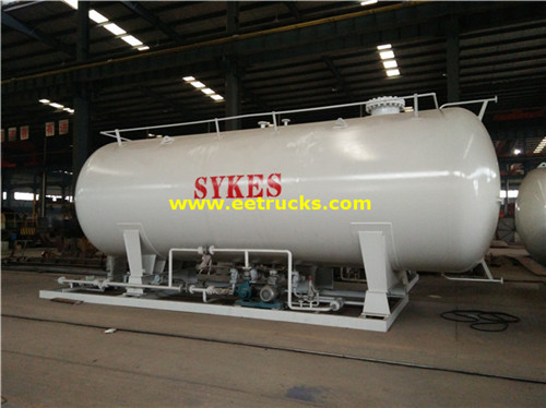 25000 لتر 10ton Mobile LPG Skid Plants