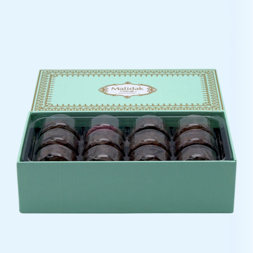 Rigide kartonnen dozen 12 macarons aangepast logo