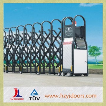 Electric folding sliding motorized gate