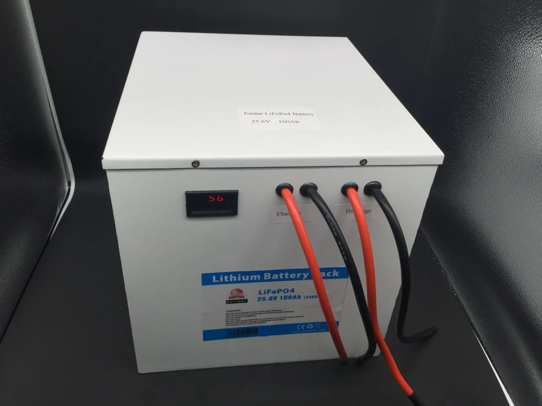Factory Sales Grade a LiFePO4 25.6V 100ah Prismatic Lithium Battery for Energy Storage
