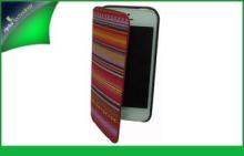 Flip Wallet Apple Iphone Leather Cases With Coth , Iphone 5