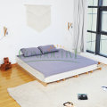 Drap plat gris de 193 * 203cm pour un meilleur sommeil