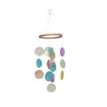 Handmade Outdoor Capiz Shell Wind Chime - DIY Delicate Wind Chime
