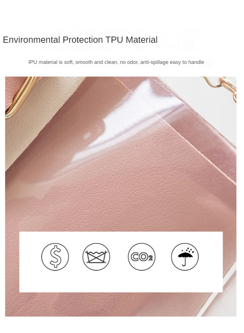 Foreign Trade Wholesale Ladies Transparent Jelly Bag Shoulder Messenger Mobile Phone Small Bag Fashion Female Bag