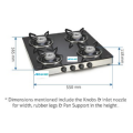 4 Burners Table Glass Cooktop