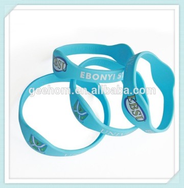 watch shaped logo printed silicone wristband