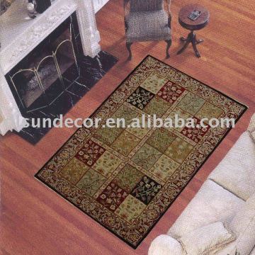 Chinese hand tufted hand carved carpet wool