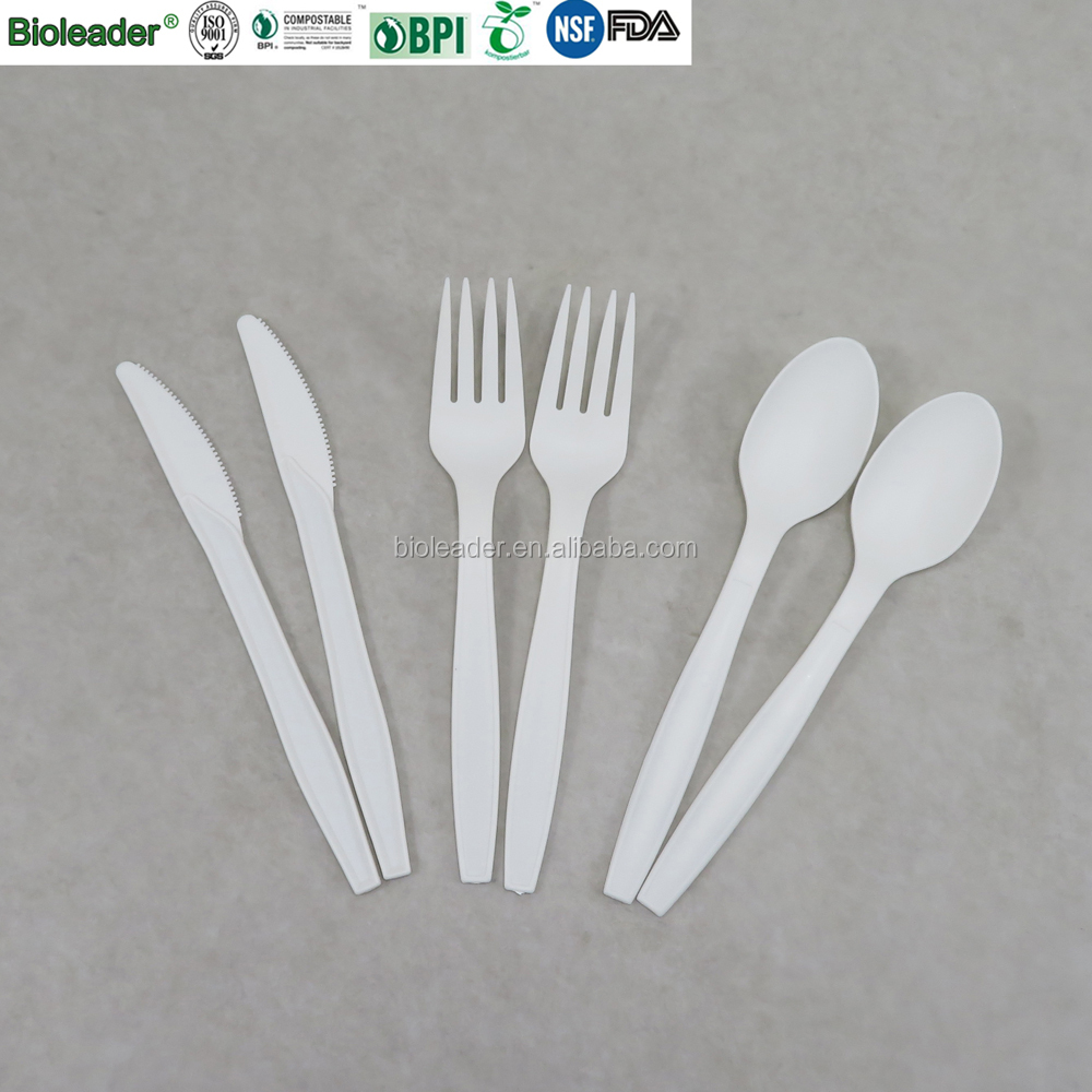 Disposable Biodegradable Cornstarch Chinese Soup Spoon