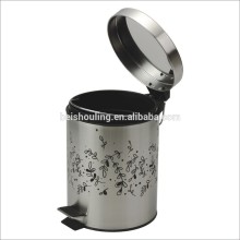20L indoor stainless steel foot petal waste bin