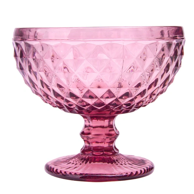 Factory Direct Ice Cream Glass Bowl, Thick Colored Goblet