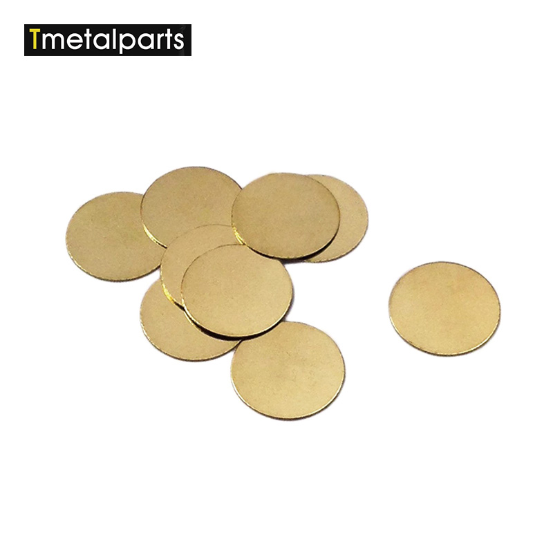 Thin small Aluminum anodize cnc machining circle steel round metal disc