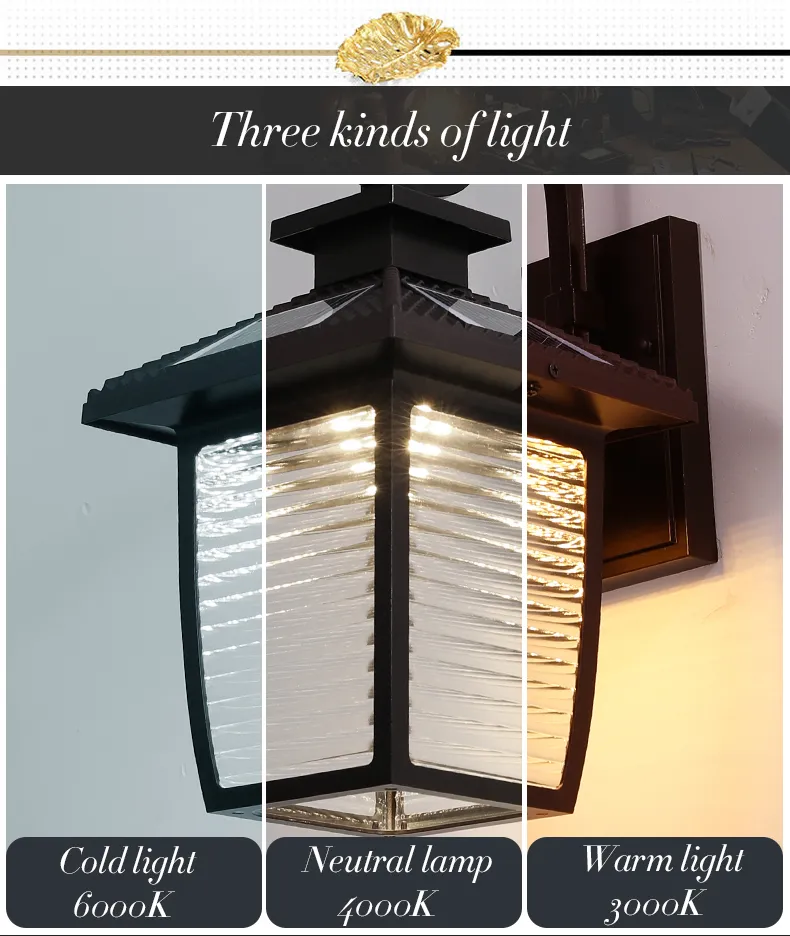 Outdoor Waterproof Wall Light E27 Lamp Head Spot Outdoor Decorative Exterior Wall Lights Villa Garden Doorway Lights