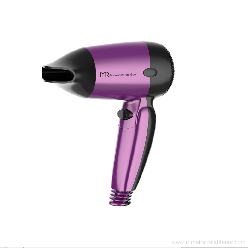 Compact Folding Hair Dryer with Dual Voltage