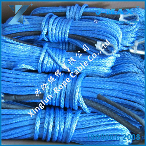 12strand 6mm*15m J-MAX Utility RV winch lines/ synthetic winch roe for ATV