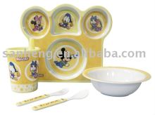 5pcs melamine kids dinnerware