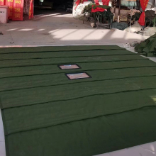 Wind resistant cotton door curtain