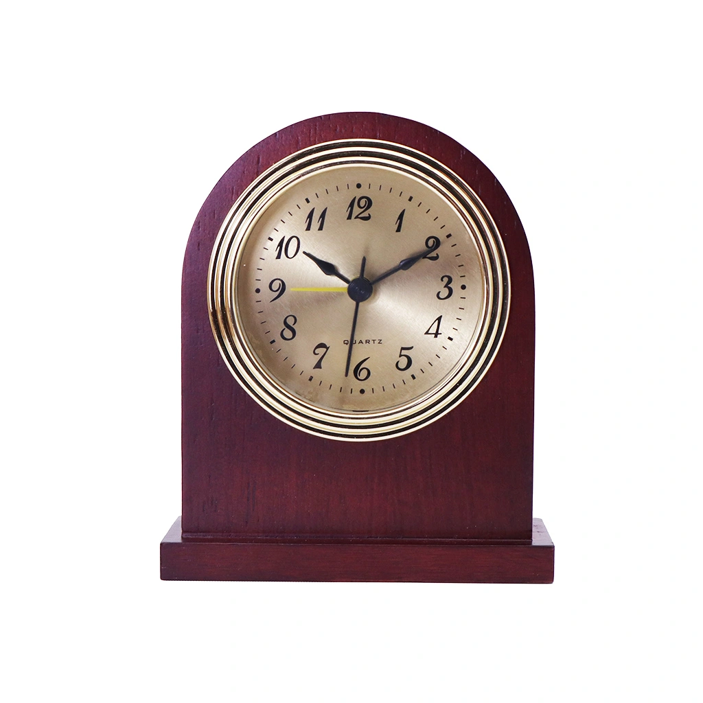 Hotel Guest Room Bedside Solid Wood Table Quartz Clock