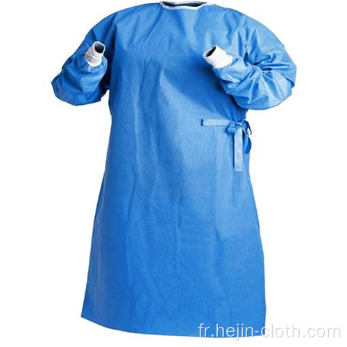 Robe d&#39;isolement jetable pour usage hospitalier