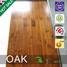 High glossiness Solid oak hardwood flooring UV finished Sale Promotion