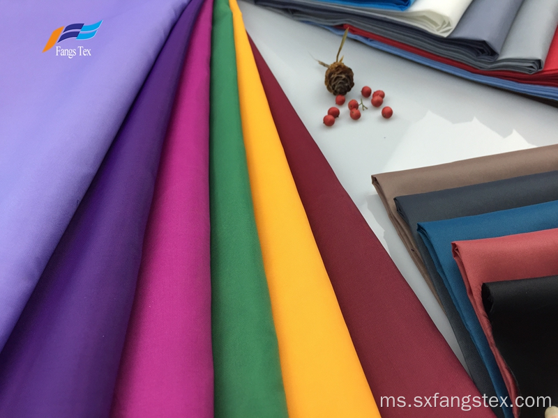 100% Polyester Waterproof Daffed Taffeta PU Garemnt Fabric