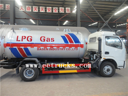 5000L Mini LPG Bobtail Gesi Tank Malori