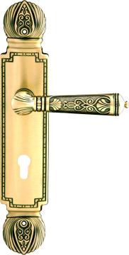 antique brass door lock