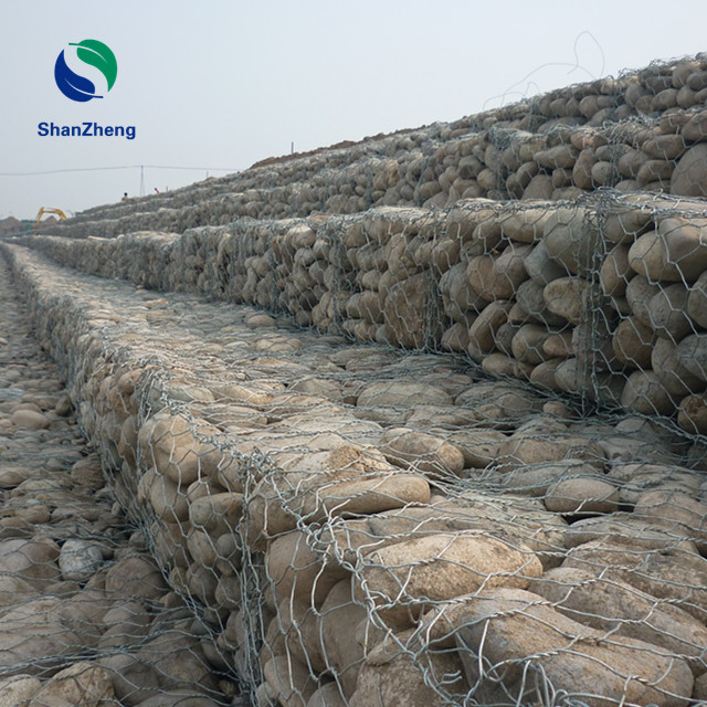 Hexagonal Welded gabion box for floodwall